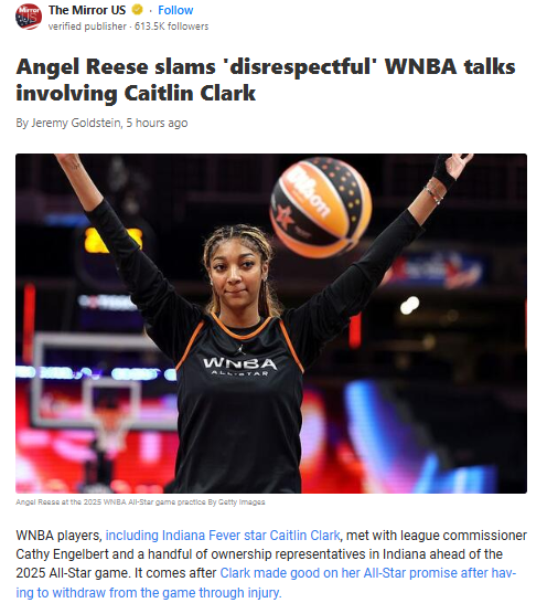 Reese Fires Back at WNBA CBA Drama