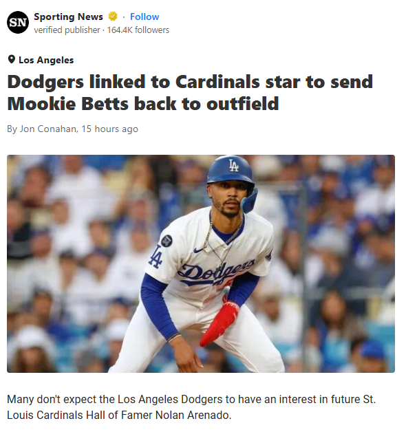 Could Arenado-to-Dodgers Move Shake Things Up?