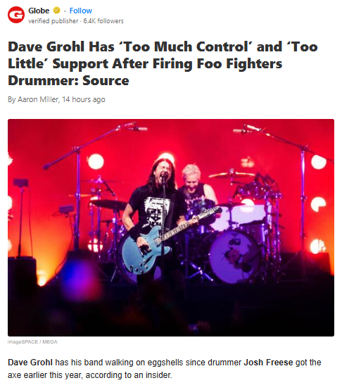 Is Dave Grohl Losing Control? 😬