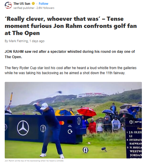 Rahm’s Fiery Confrontation at The Open