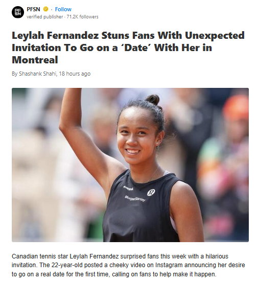 Leylah’s Montreal Date Challenge: Who’s In?