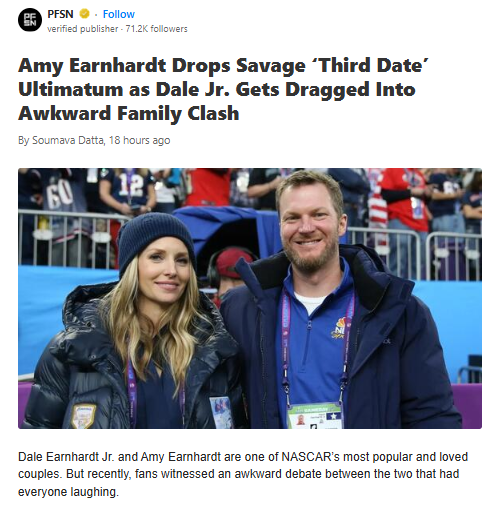 Dale Jr. & Amy’s Hilarious Third Date Debate