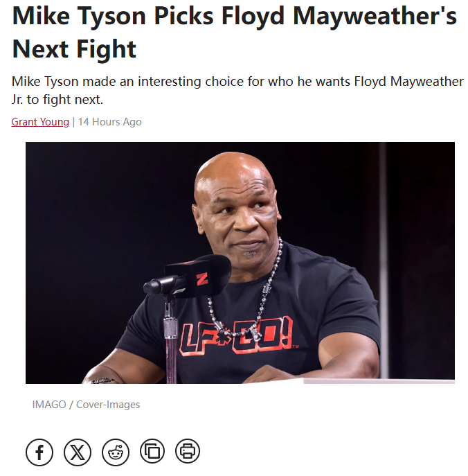 Iron Mike’s Surprising Pick for Money May