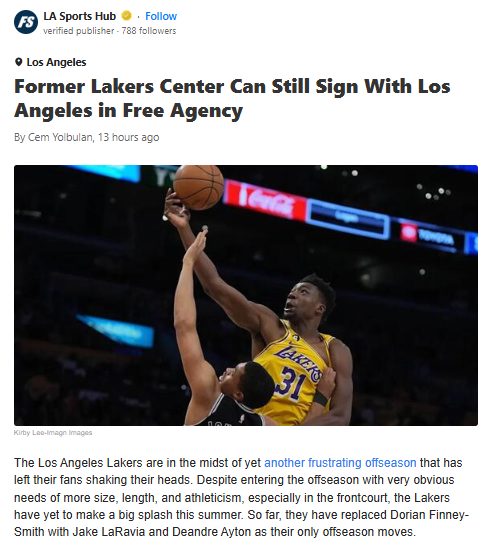 Should LA Bring Back Thomas Bryant?