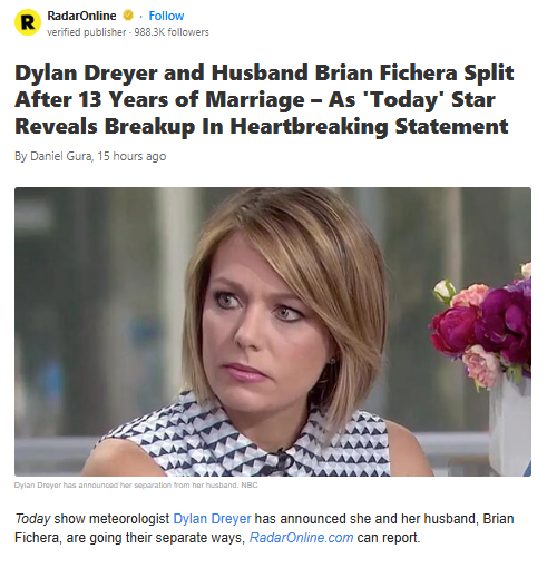 Dylan Dreyer’s Heartbreaking Split