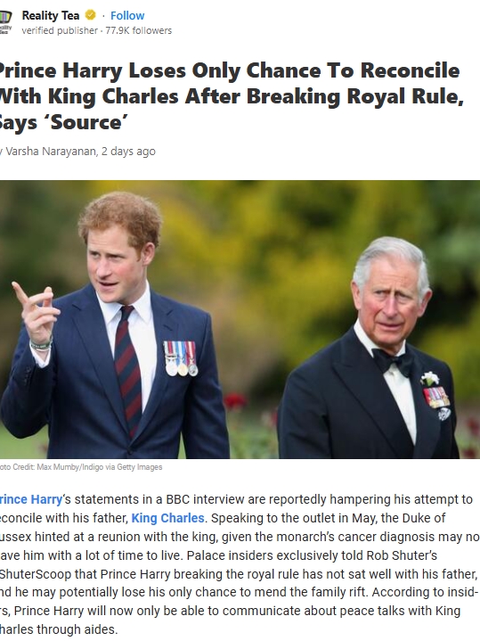 Harry’s Last Shot at Royal Peace? 👑