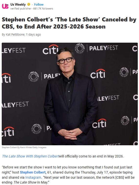 Colbert Out, No Replacement?! 😱
