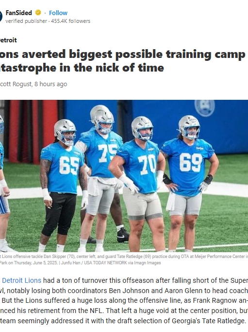 Ratledge Signs—Lions Dodge Camp Chaos!