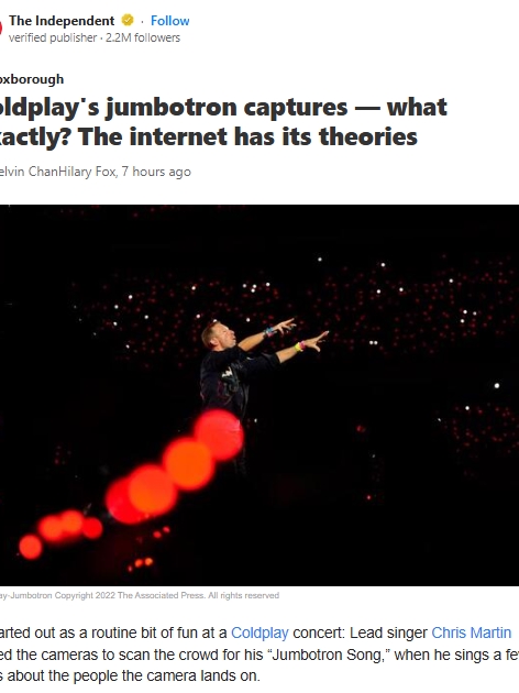 Caught on Jumbotron: Privacy or Publicity?
