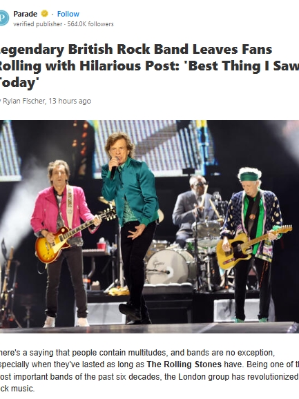 Rolling Stones Goof Off in Viral Vid 😂