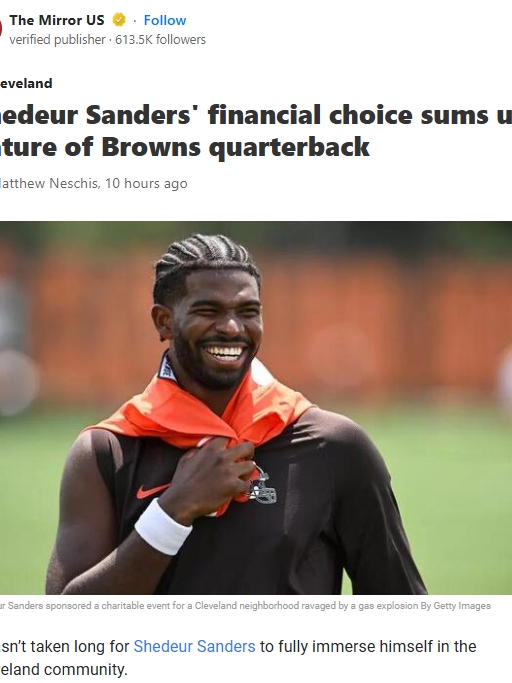 Shedeur Sanders Steps Up for The Land