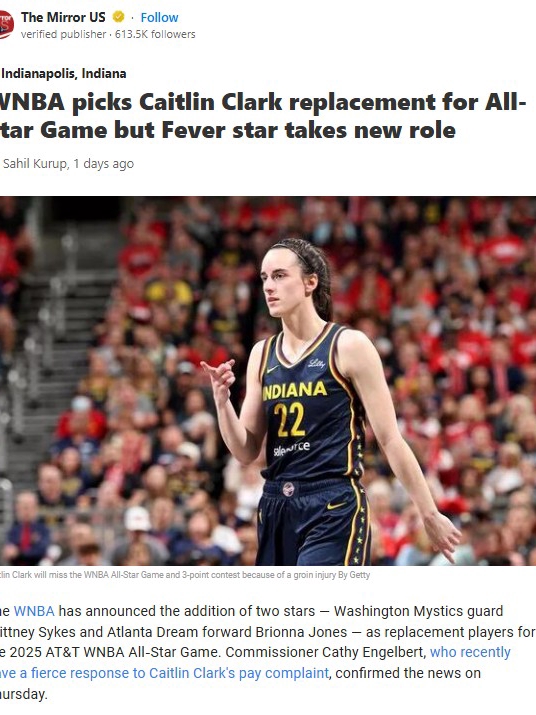 Clark Sidelined, Sykes Steps Up for All-Star
