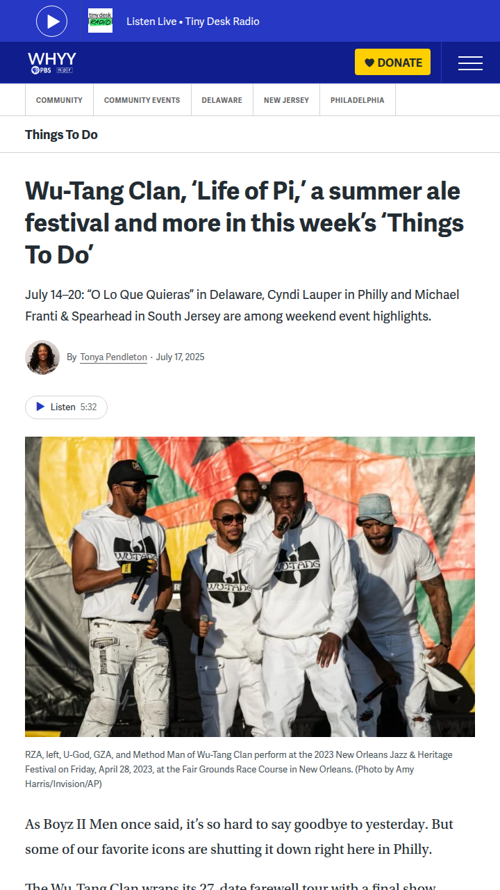 Wu-Tang’s Farewell Sparks Fandom Feud 🐝