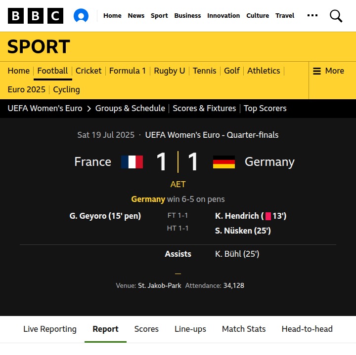 Berger’s Heroics: 10-Woman Germany Stun France