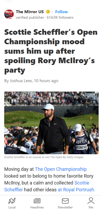 Scheffler Silences Portrush Faithful