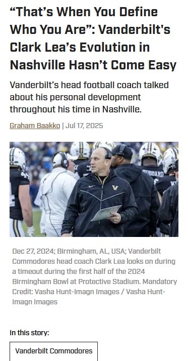Clark Lea’s Redemption: From Humbling Losses to Historic Wins