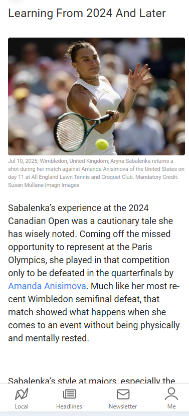 Sabalenka Skips Canada—Smart Move for US Open?