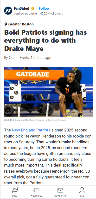 Pats Go All-In on Henderson for Maye’s Rise