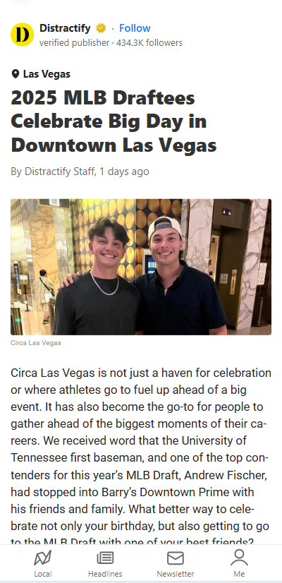 Fischer & Hill’s Vegas Draft Night Bash