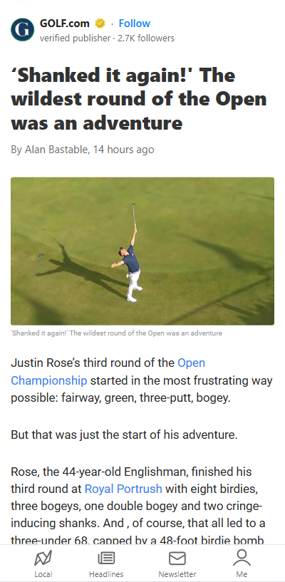 Rose’s Rollercoaster: Shanks & Birdie Bombs!