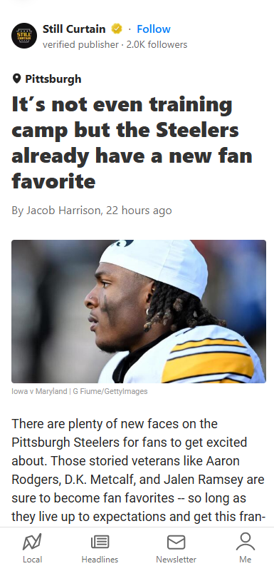 Kaleb Johnson: Next Steelers Star?