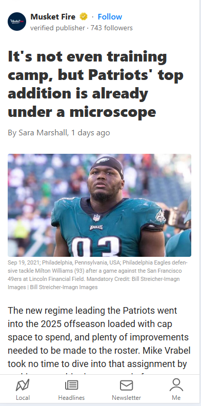 Milton Williams: Overpaid or Foxboro’s Future Star?