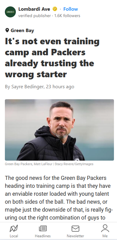 Are the Packers Overvaluing Doubs Already?