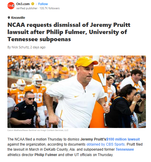 Vols Drama: Pruitt vs NCAA Heats Up
