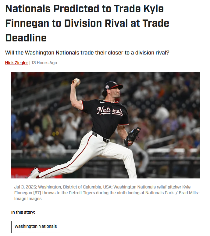 Finnegan to Phillies or Mets? Trade Buzz!