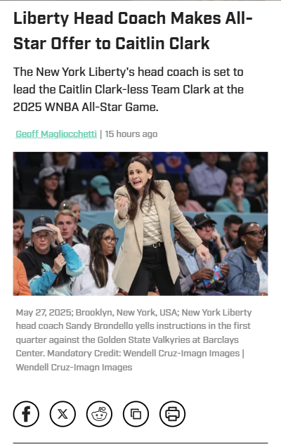 Brondello Hands Coaching Hat to Clark?