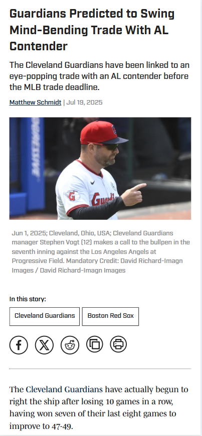 Clase for Duran? Guardians-Red Sox Trade Buzz