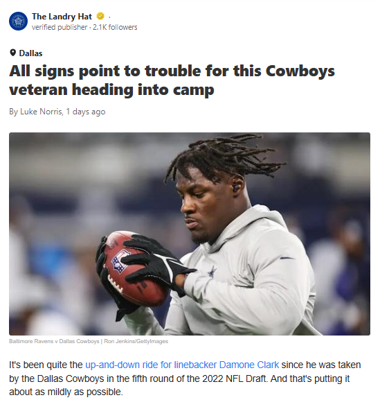 Is Damone Clark on the Roster Bubble?
