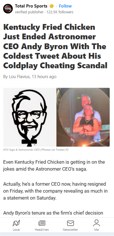KFC Roasts CEO Over Coldplay Scandal 🍗
