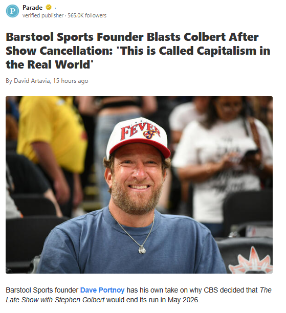 Colbert Fired for Dissing CBS? 👀