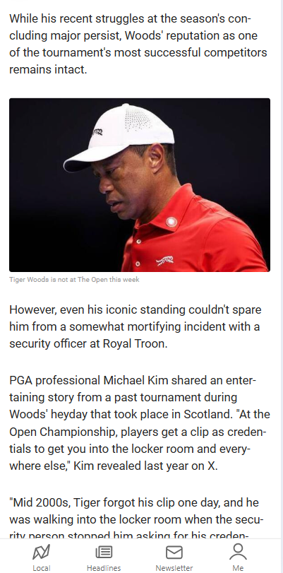 Tiger’s Epic Comeback to Security at The Open