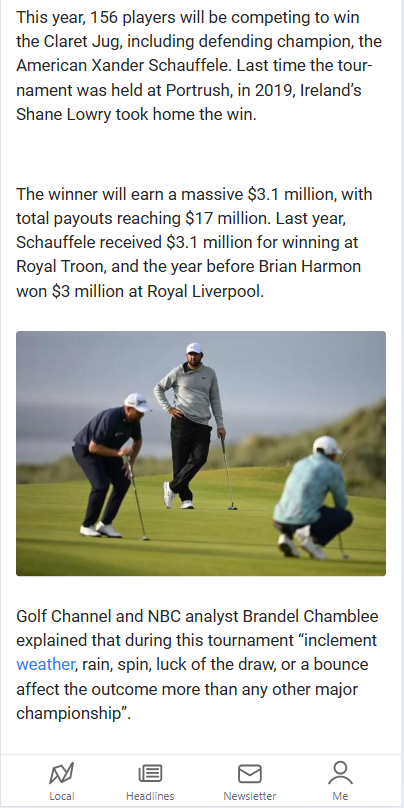 Where’s Amanda Balionis at The Open?