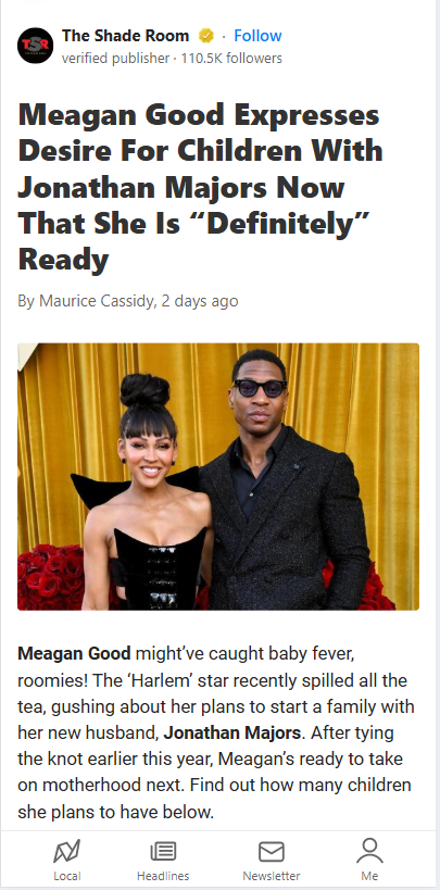Meagan Good’s Baby Plans with Jonathan!