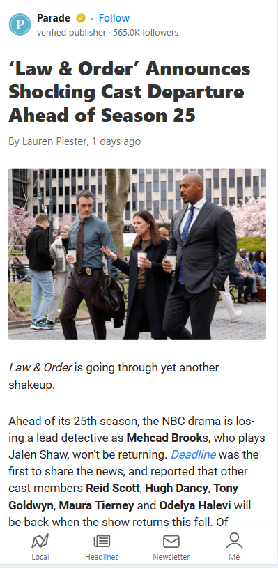 Mehcad Brooks OUT?! 🚨 Major L&O Shakeup