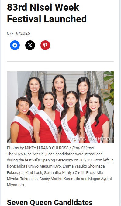 Nisei Week Kicks Off with Queens & Gratitude