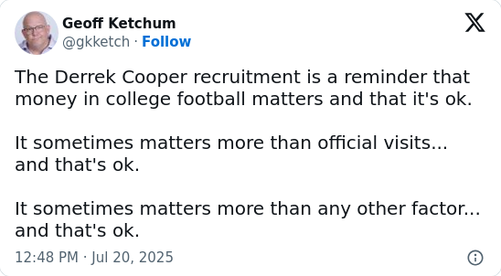 Did NIL Cash Just Steal Coop from UGA?