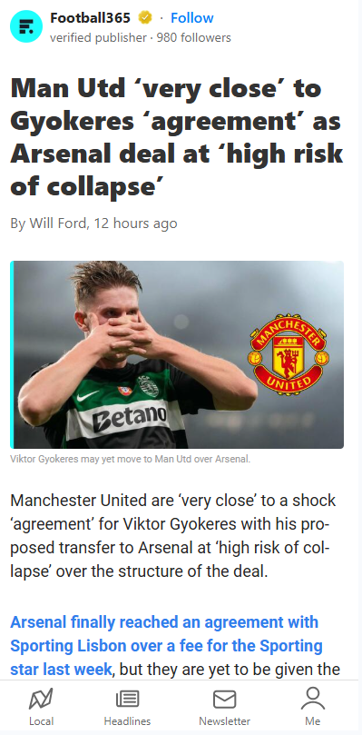 Red Devils Hijack Gyokeres Deal?