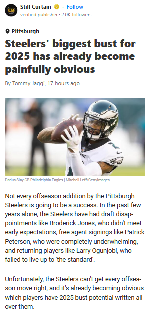 Is Darius Slay Already a Bust in Black & Gold?