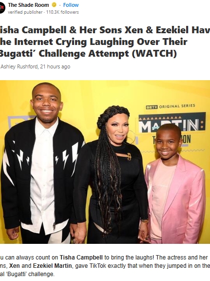 Tisha’s Sons Drag Her in ‘Bugatti’ Challenge 😂