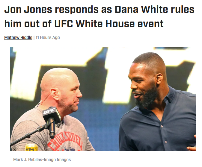 Bones Snubbed for UFC White House Showdown?