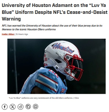 UH Doubles Down on 'Luv Ya Blue' Jerseys