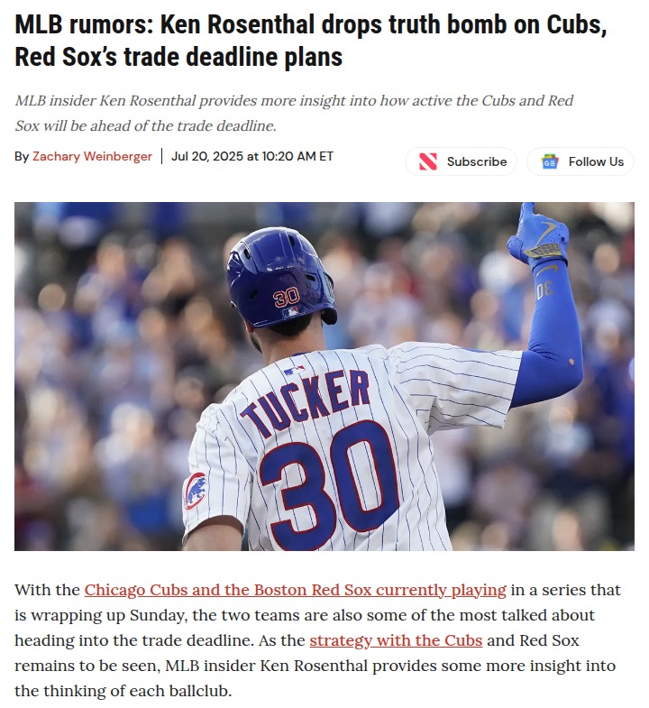 Cubs vs Sox: Who Wins the Trade Deadline?