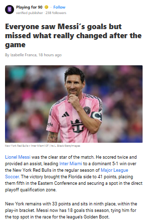 Messi’s Magic: More Than Just Goals