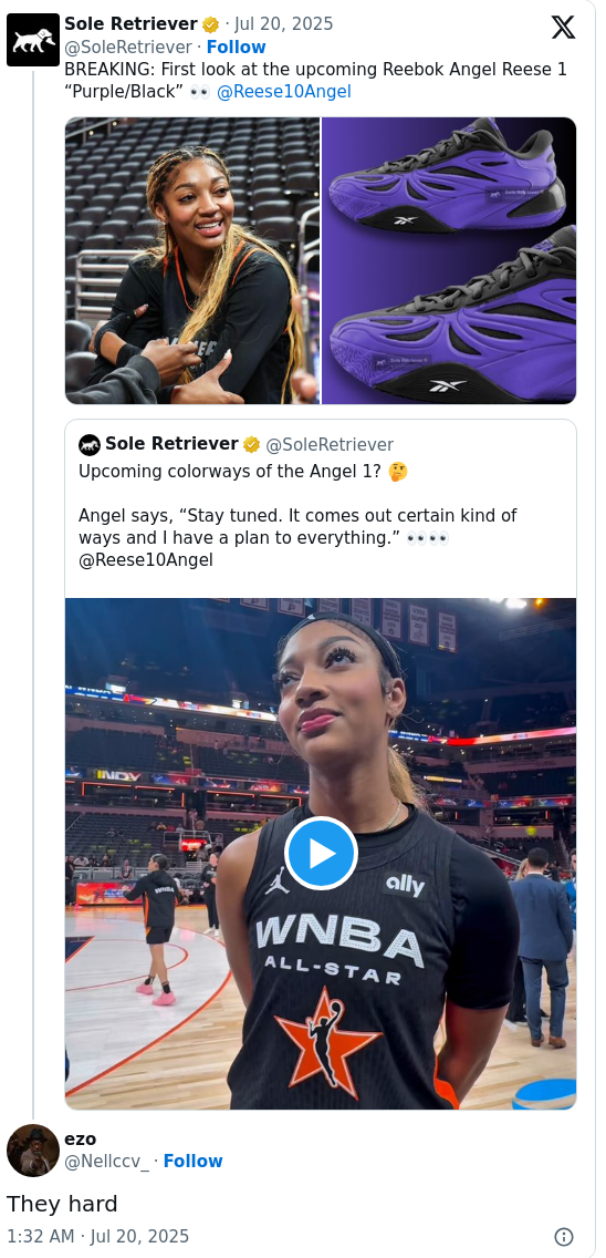 Angel Reese’s Purple Kicks Break the Internet