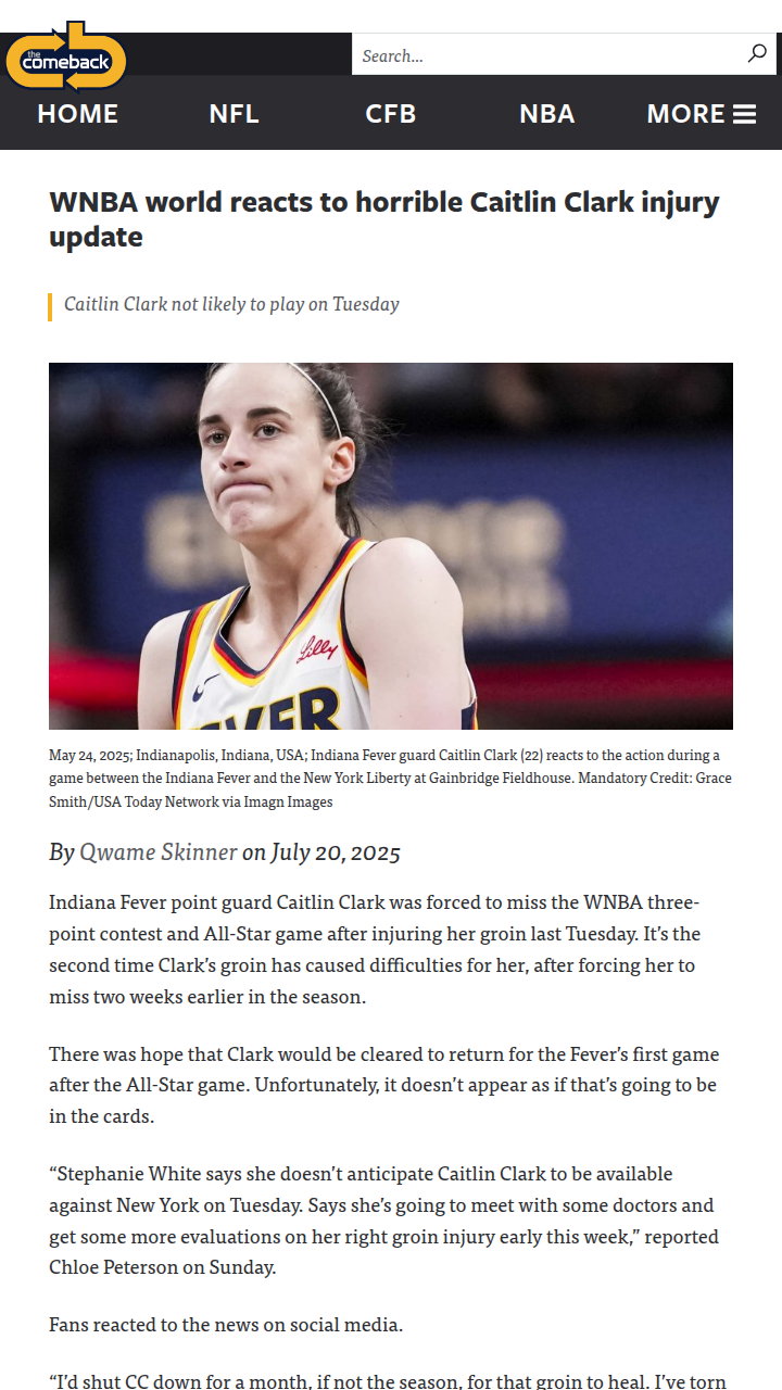 CC Sidelined: Fever Fans Sound Off
