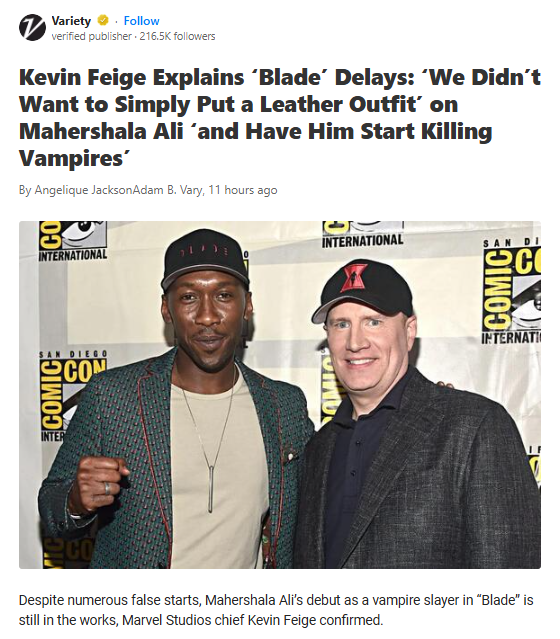 Blade Delays: Is Marvel Overthinking It? 🦇